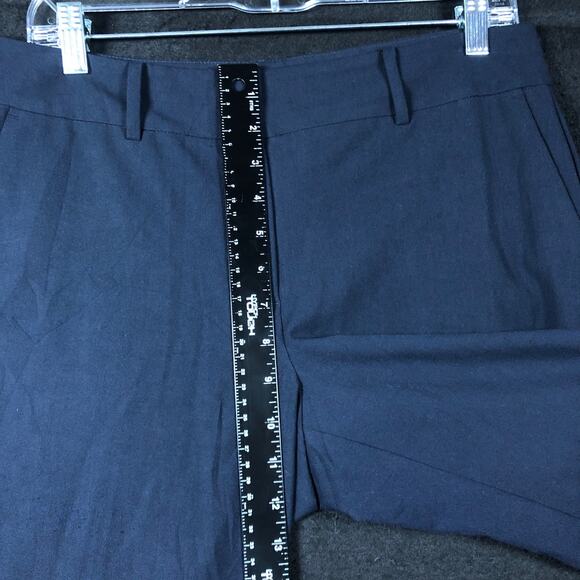 Ann Taylor Factory Womens Pants Blue Mid Rise Straight Stretch 6 - Picture 8 of 12